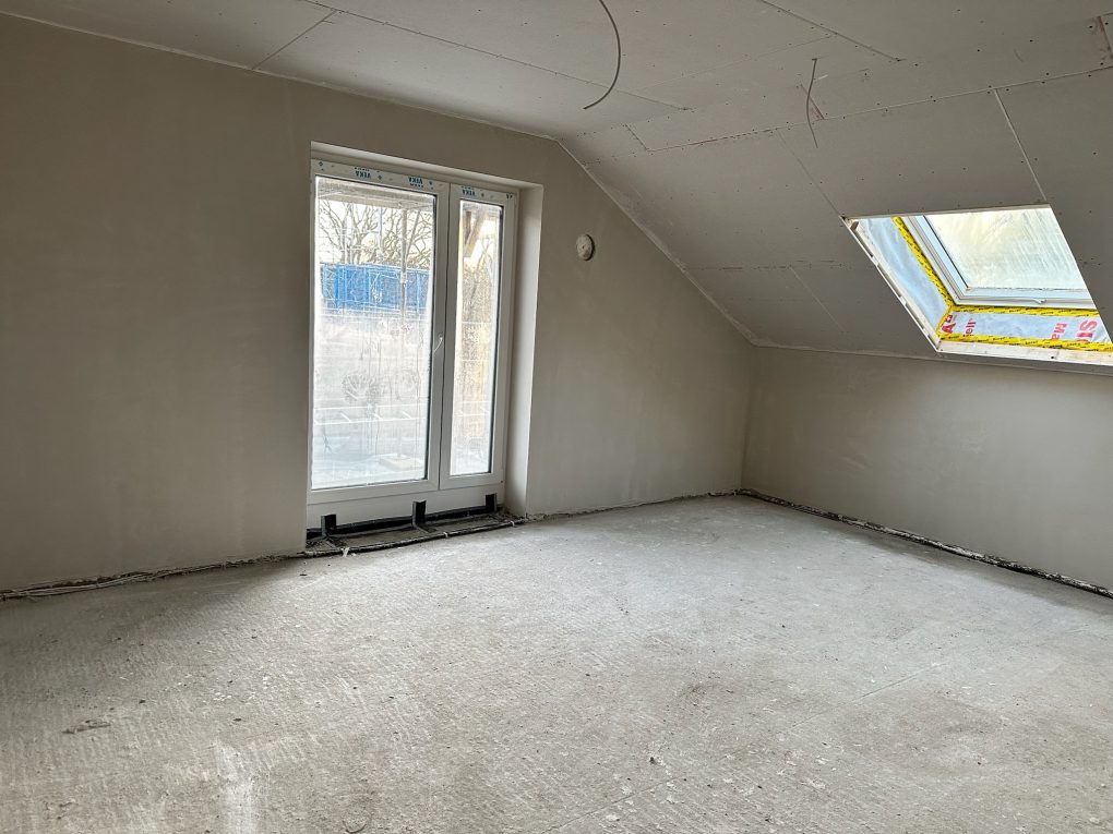 Innenputz im Vorderhaus TSA 5 ist abgeschlossen